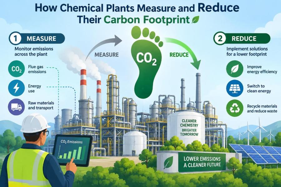 🌱 How Chemical Plants Measure and Reduce Their Carbon Footprint