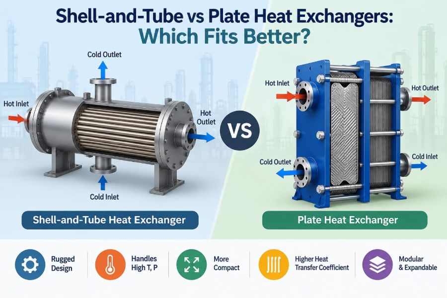 ⚖️ Shell-and-Tube vs Plate Heat Exchangers: Which Fits Better?