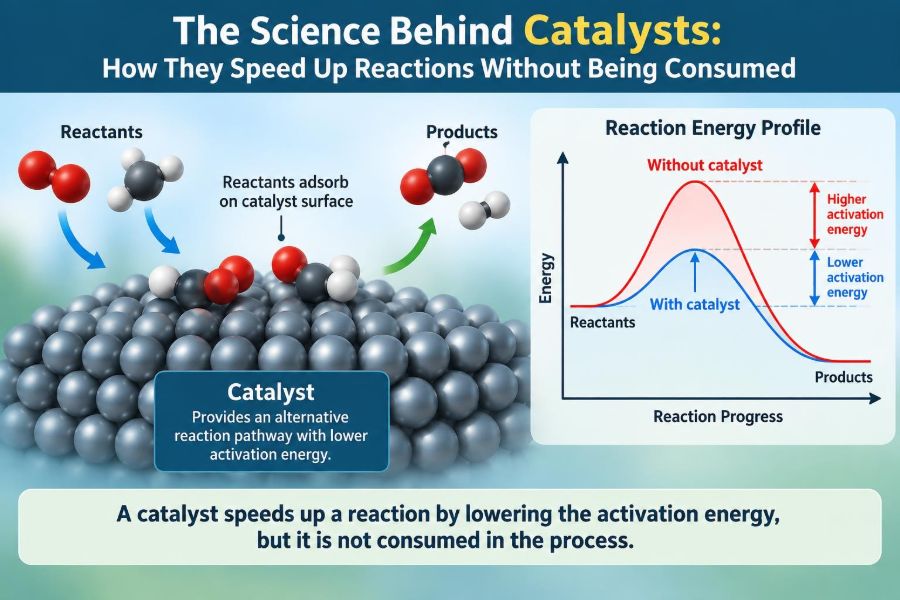 🧪 The Science Behind Catalysts: How They Speed Up Reactions Without Being Consumed