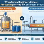 🧪 When Should Engineers Choose Batch Processing Instead of Continuous Production?