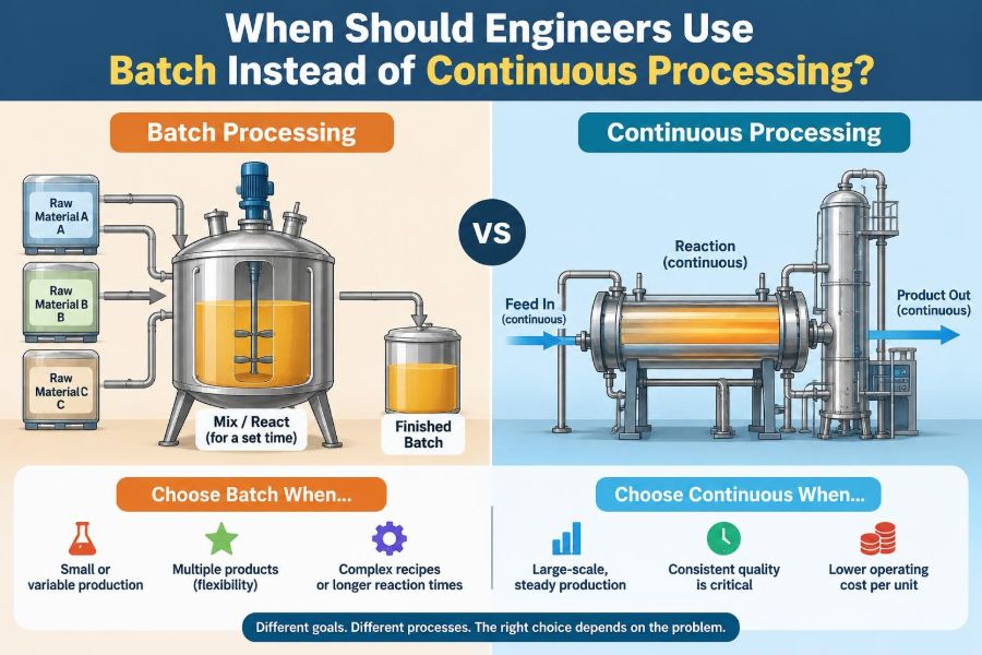 📈 When Should Engineers Use Batch Instead of Continuous Processing?