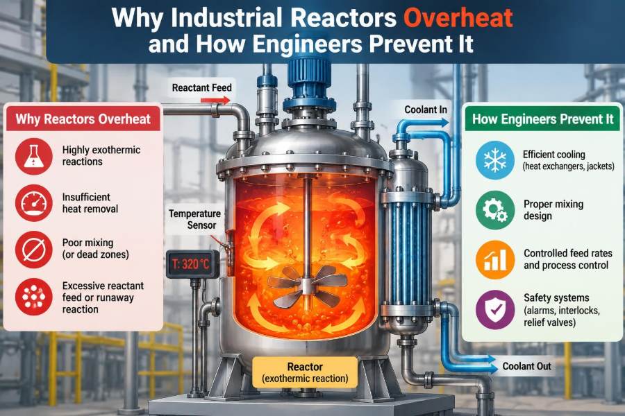 🔥 Why Industrial Reactors Overheat and How Engineers Prevent It