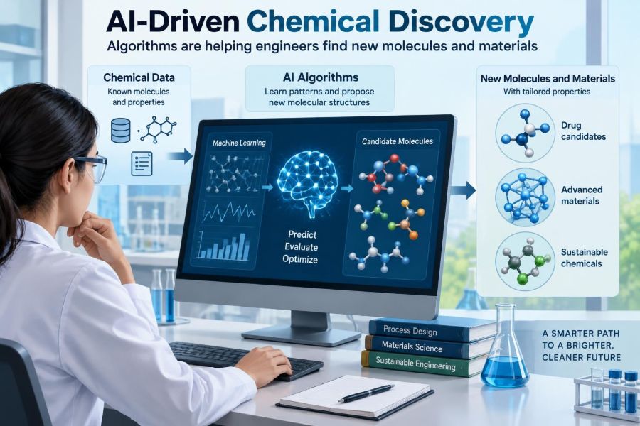 🧪 AI-Driven Chemical Discovery: How Algorithms Are Helping Engineers Find New Molecules and Materials