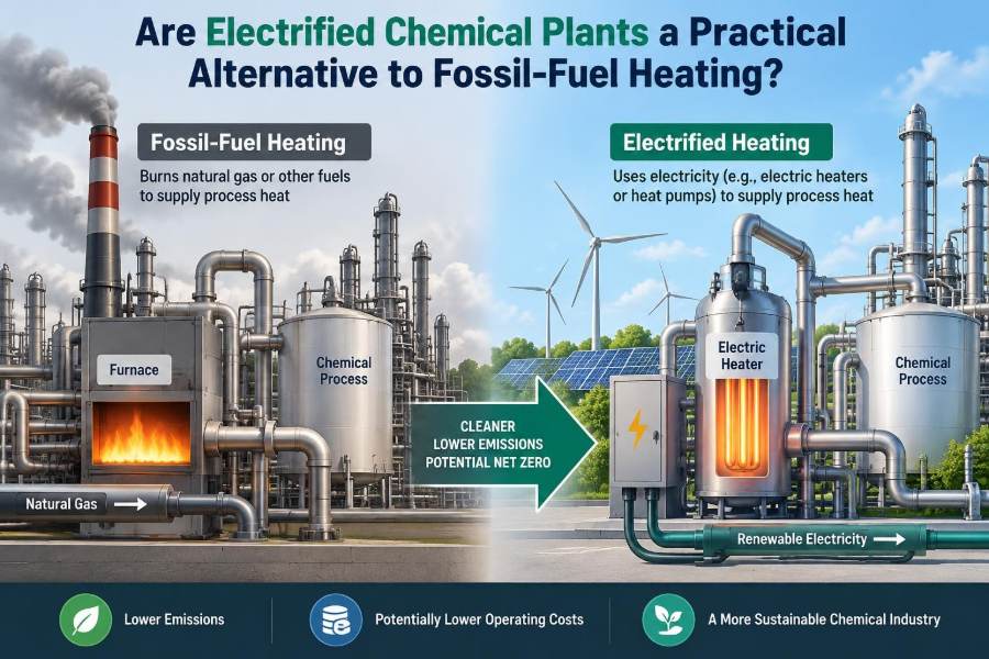 🧪 Are Electrified Chemical Plants a Practical Alternative to Fossil-Fuel Heating?