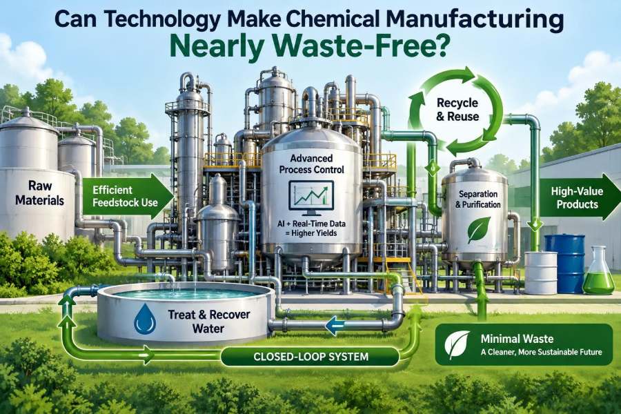 🧪 Can Technology Make Chemical Manufacturing Nearly Waste-Free?