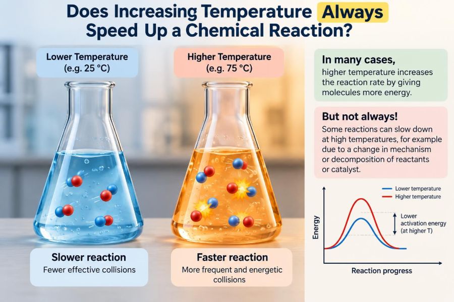 🧪 Does Increasing Temperature Always Speed Up a Chemical Reaction?