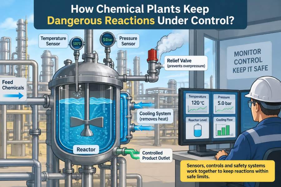🧪 Have You Ever Wondered How Chemical Plants Keep Dangerous Reactions Under Control?