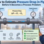 🧪 How to Estimate Pressure Drop in Pipes Before It Becomes a Process Problem