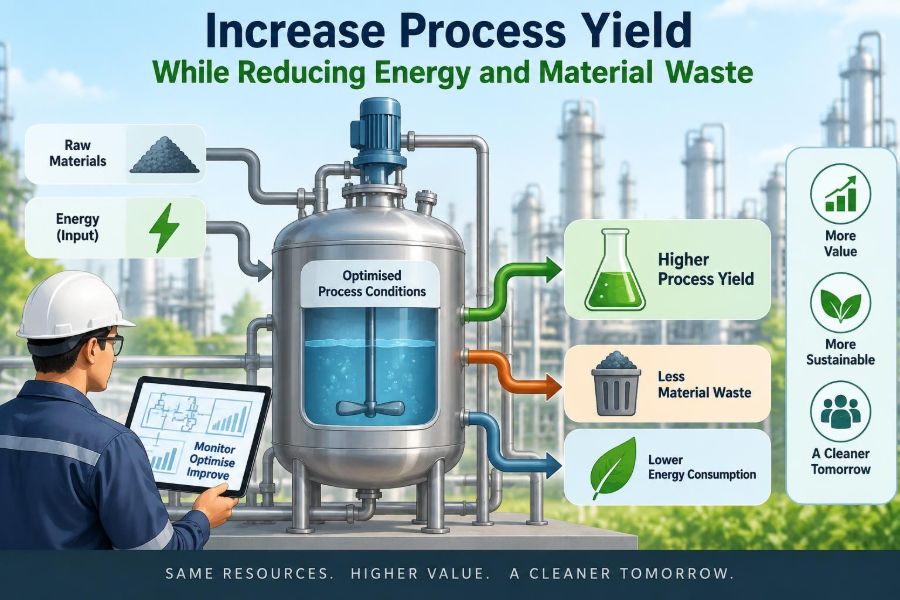 🧪 How to Increase Process Yield While Reducing Energy and Material Waste