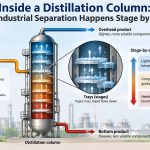 🧪 Inside a Distillation Column: How Industrial Separation Happens Stage by Stage