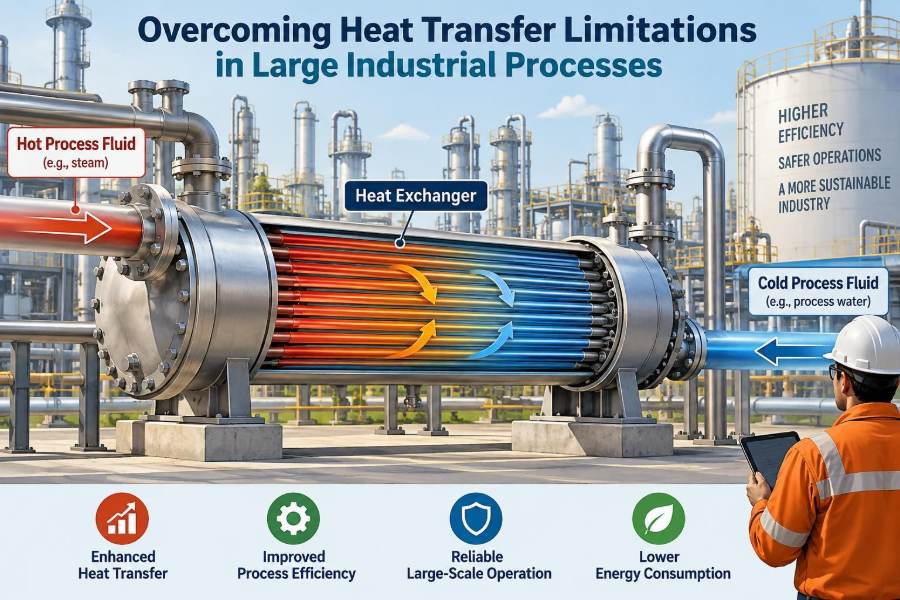 🧪 Overcoming Heat Transfer Limitations in Large Industrial Processes