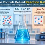 🧪 The Formula Behind Reaction Rate: How Concentration and Temperature Affect Chemical Processes