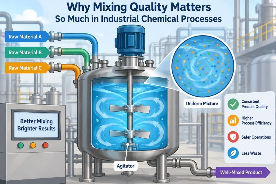 🧪 Why Mixing Quality Matters So Much in Industrial Chemical Processes