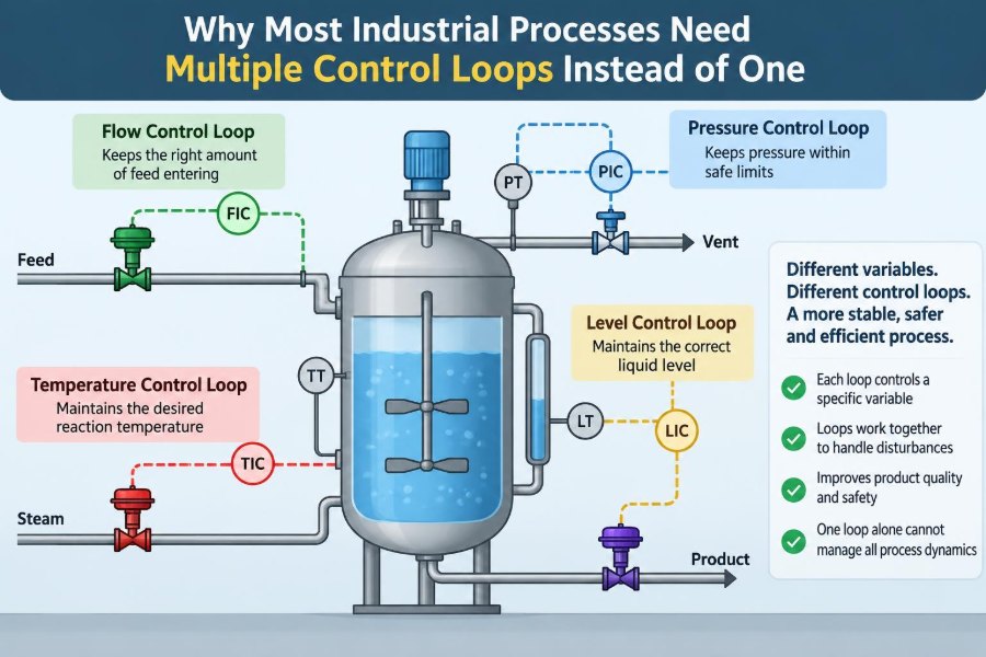 🧪 Why Most Industrial Processes Need Multiple Control Loops Instead of One