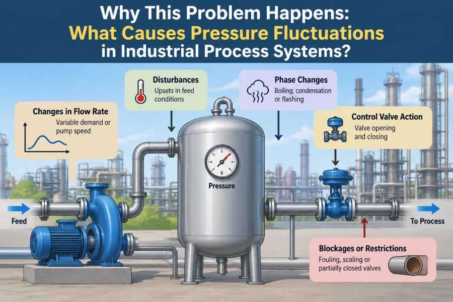 🧪 Why This Problem Happens: What Causes Pressure Fluctuations in Industrial Process Systems?
